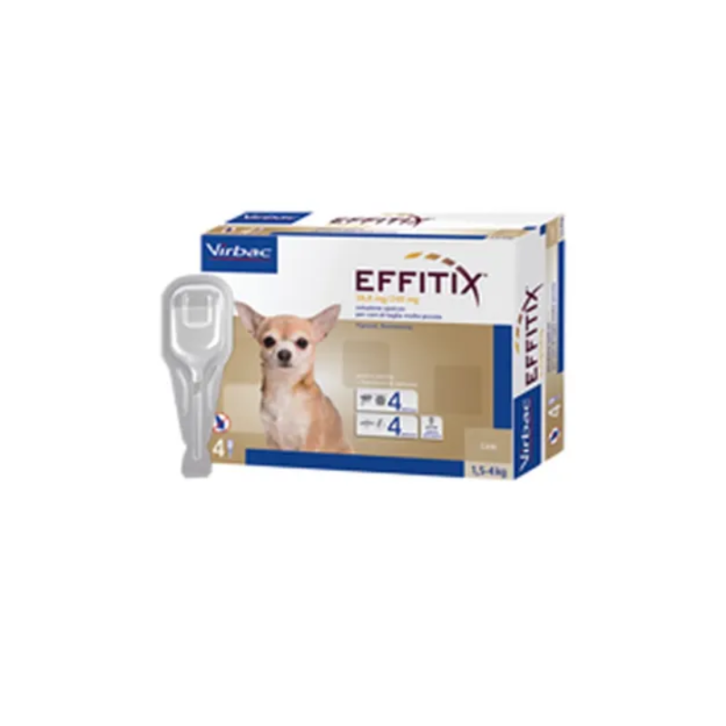 Virbac - effitix spot-on cani di taglia toy 1,5-4kg