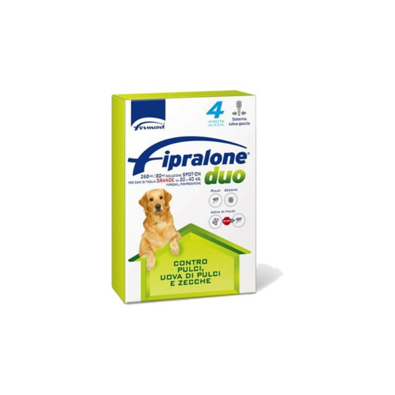 Fipralone duo 20-40 kg spot-on 4 pipette