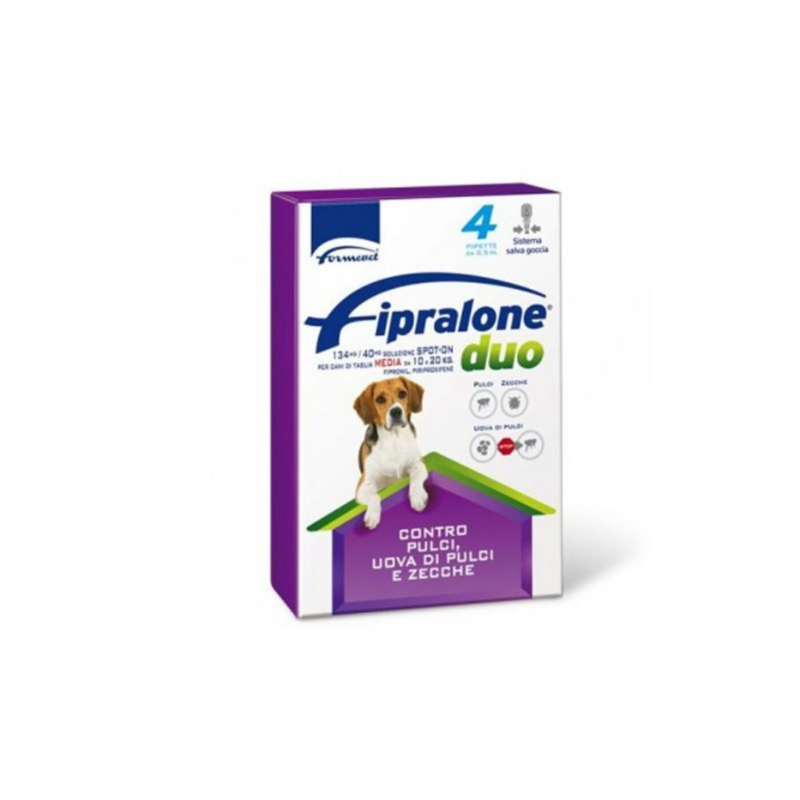 Fipralone duo 10-20 kg spot-on 4 pipette