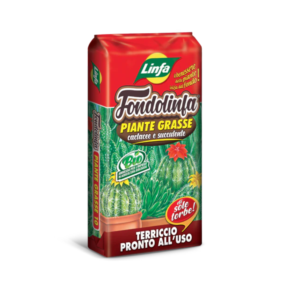 Terriccio linfa piante grasse 10L - drenante con lapillo vulcanico