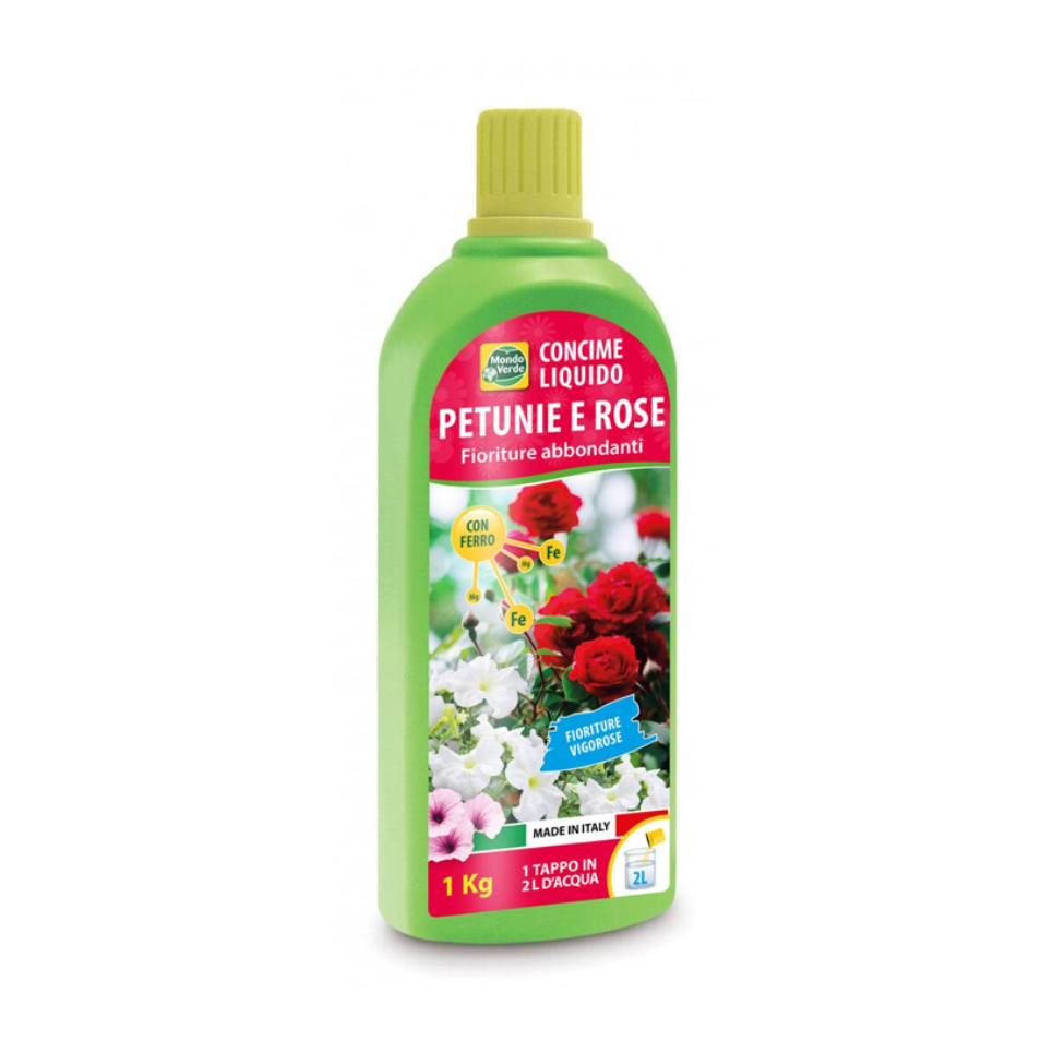 Concime liquido petunie e rose 1lt