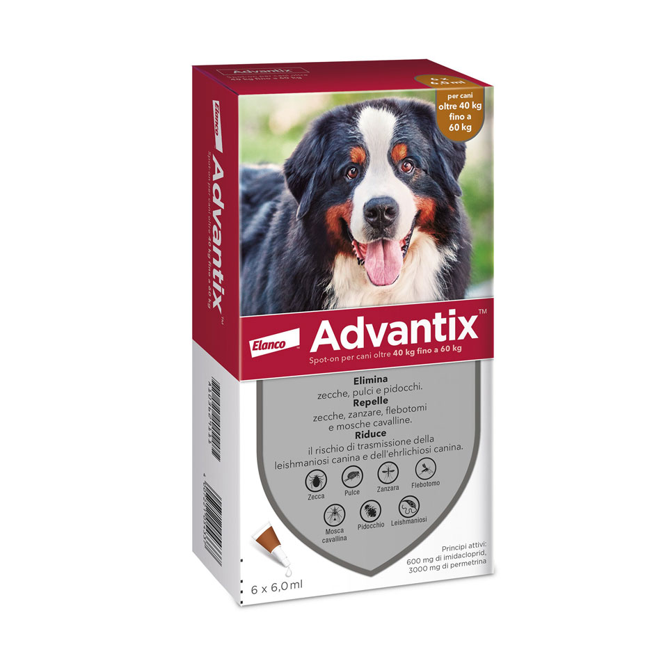 Advantix Spot-on per cani oltre 40 kg fino a 60 kg (6 pz)