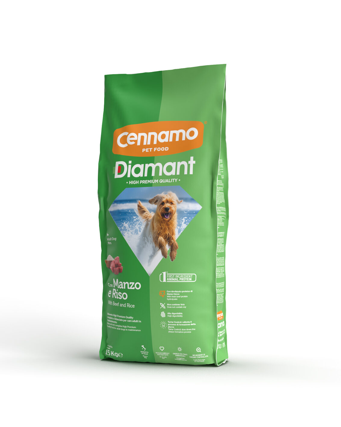 DIAMANT Mini Adult Manzo e Riso 15 kg