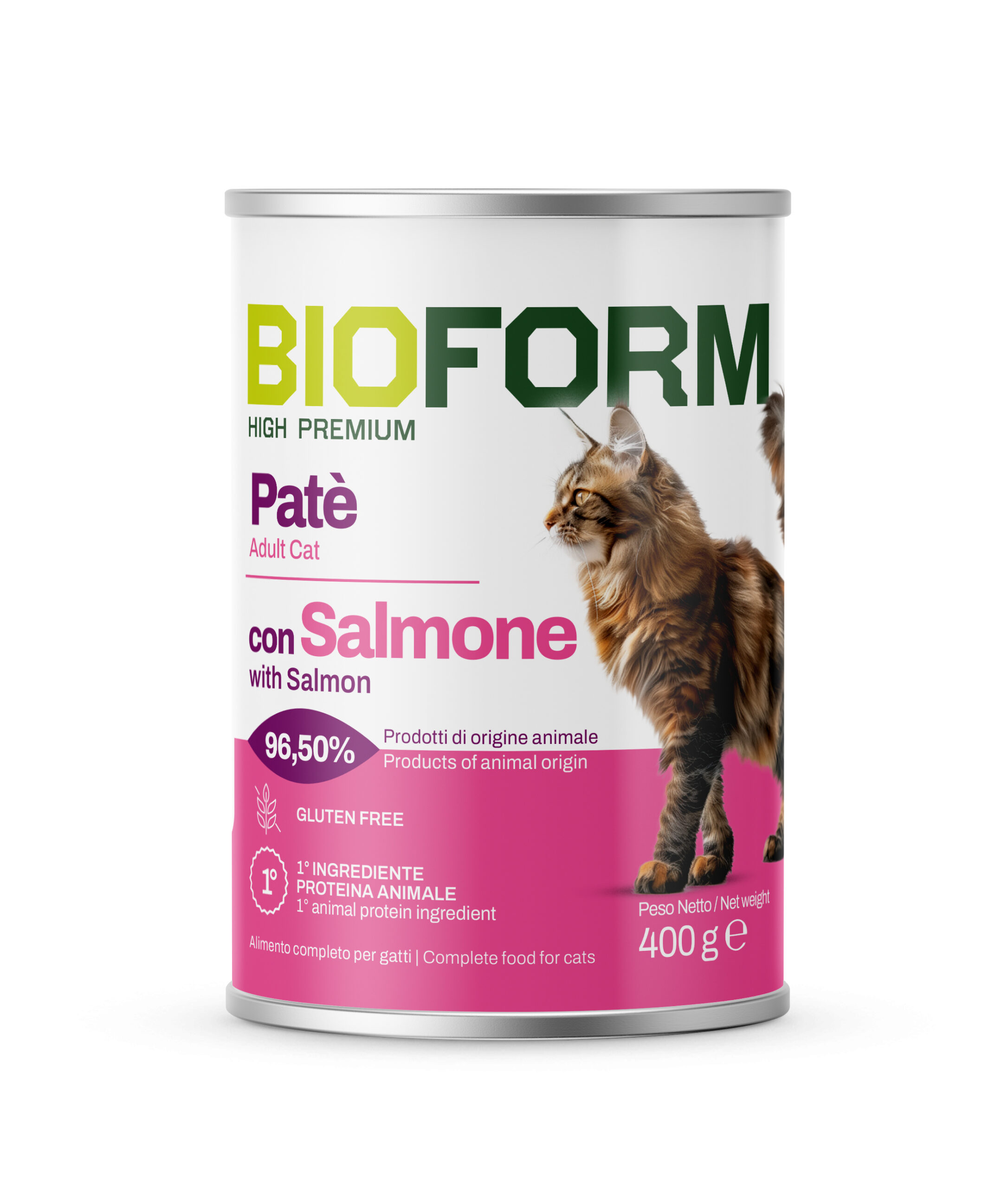 BIO FORM Cat Patè Salmone gr. 400 (6 pz)