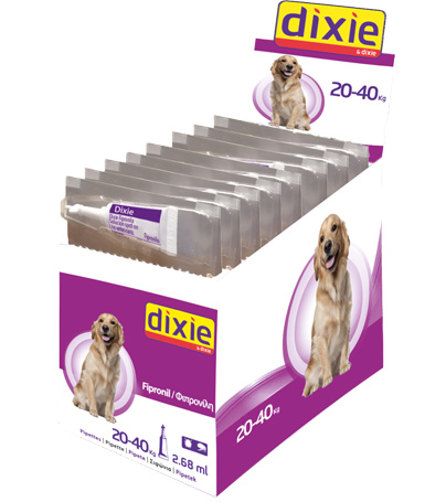 Dixie Dog Fipronil 2,68 ml 20 - 40 kg 30 pz Per Blister