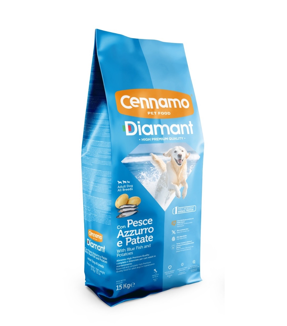 DIAMANT Adult All Breed Pesce Azzurro 15 kg