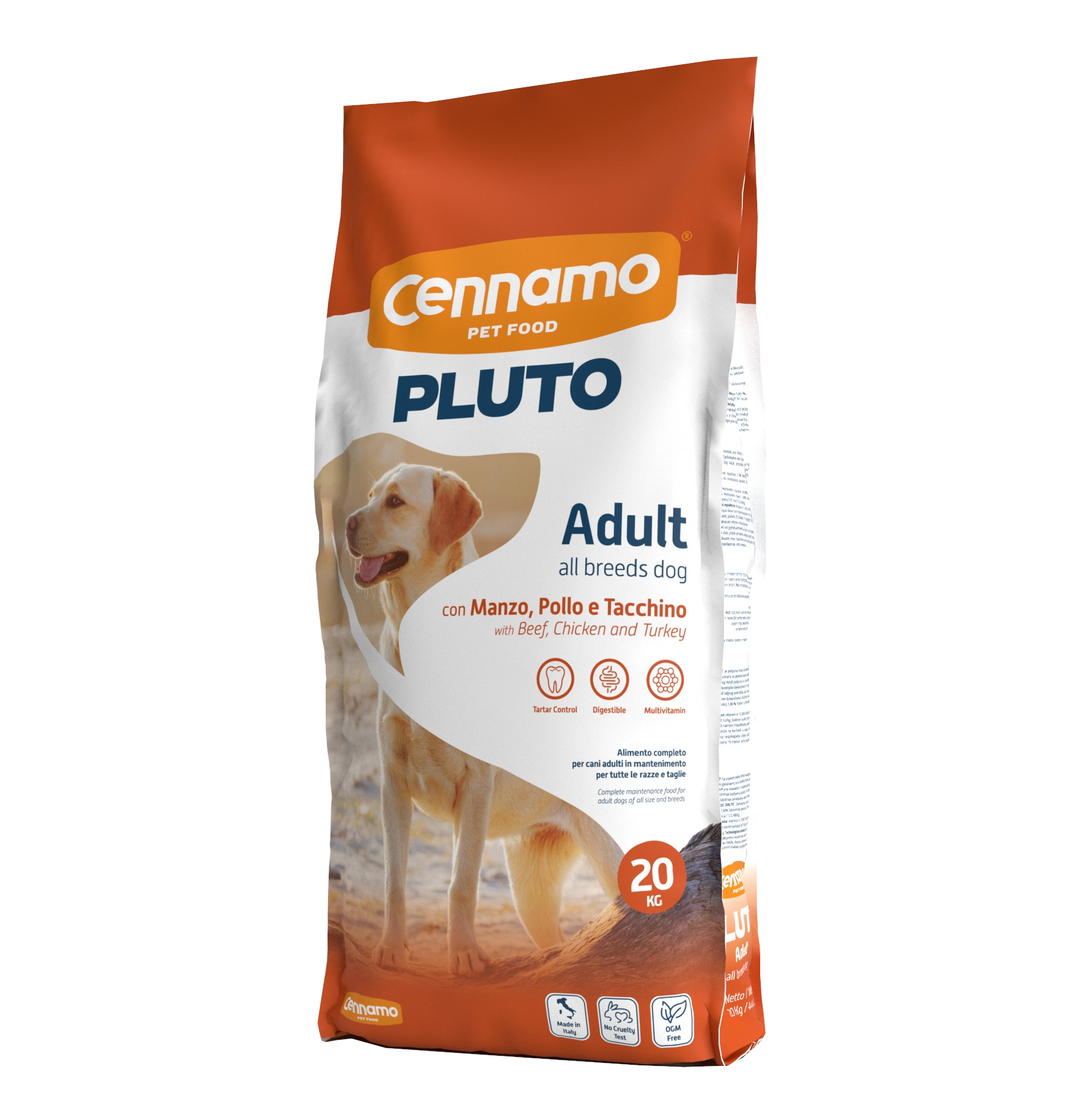PLUTO Adult Manzo e Pollo Kg. 20