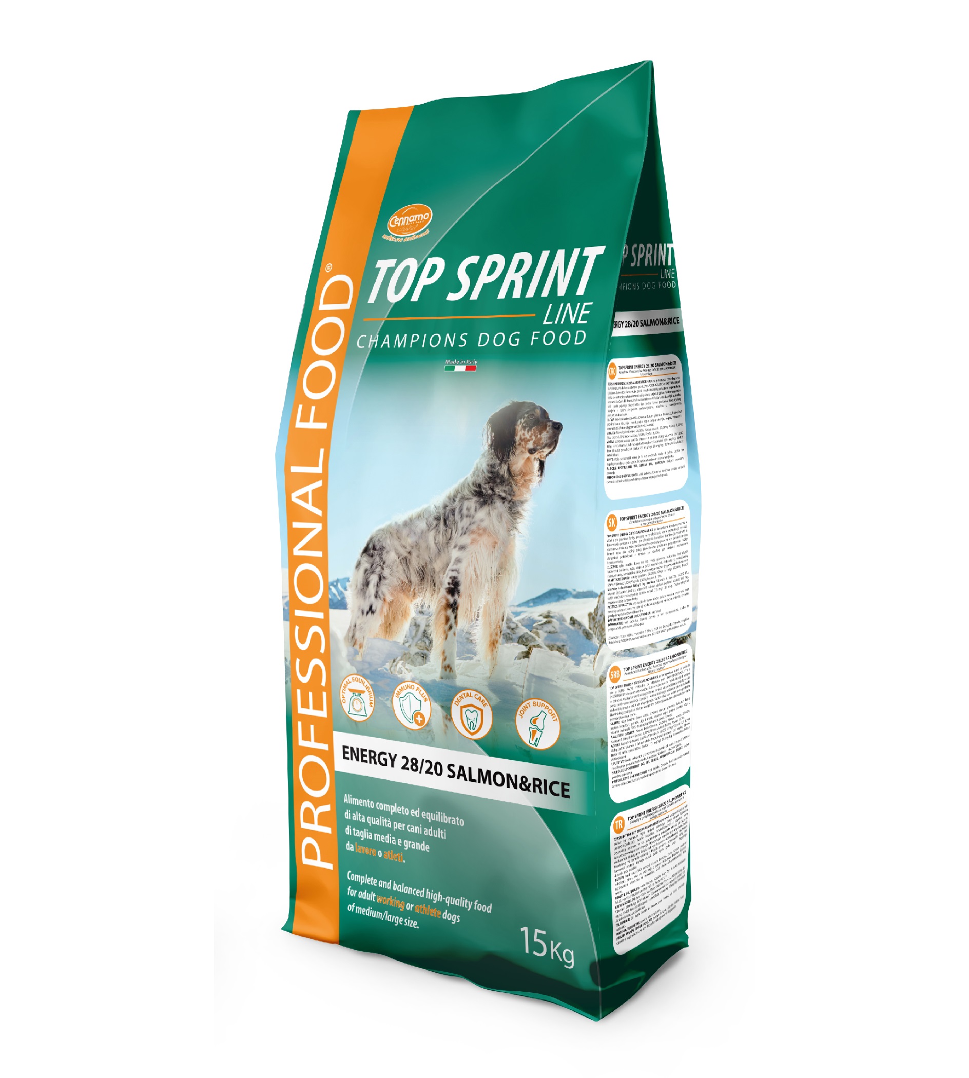 TOP SPRINT Energy 28/20 Salmone e Riso Kg. 15