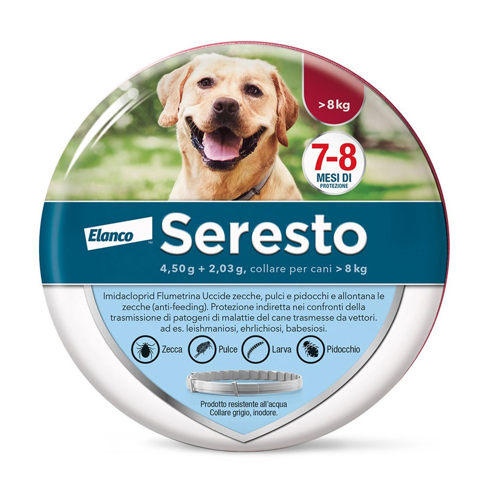 Collare Seresto antiparassitario per cani oltre 8 kg (1 pz)