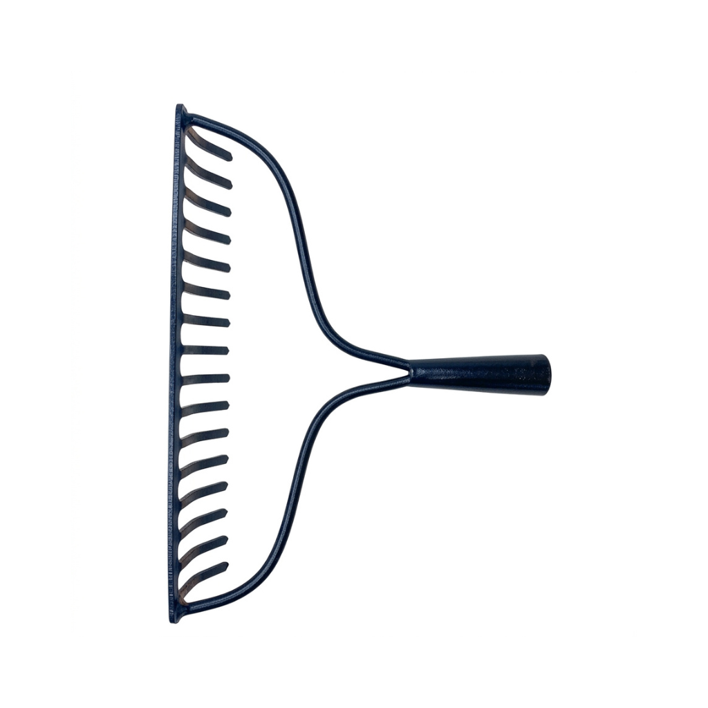 Rastrello Giardino Pesante 16 Denti con Rinforzo – Angelo Bergamasco
