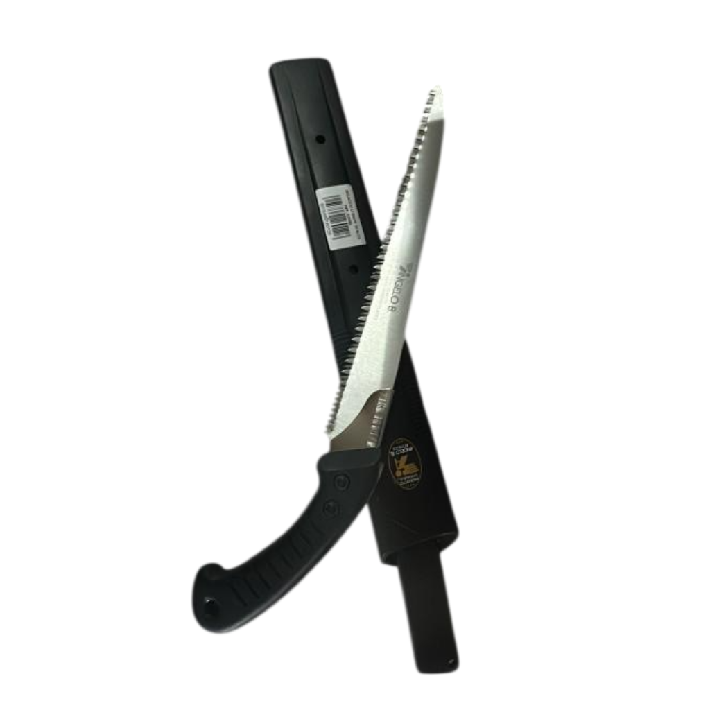 Segaccio Lama Giapponese 30 cm con Manico A Pistola e Fodero - Angelo Bergamasco