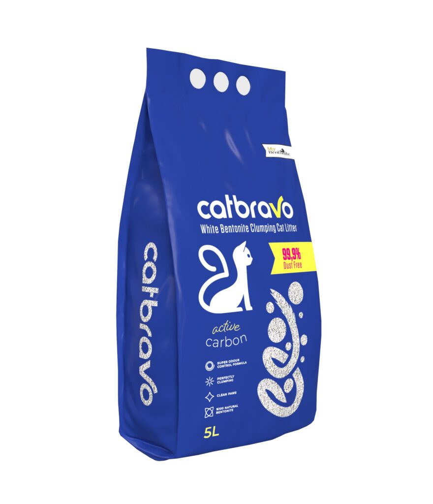 CAT BRAVO lettiera bentonite Carboni Attivi lt. 5