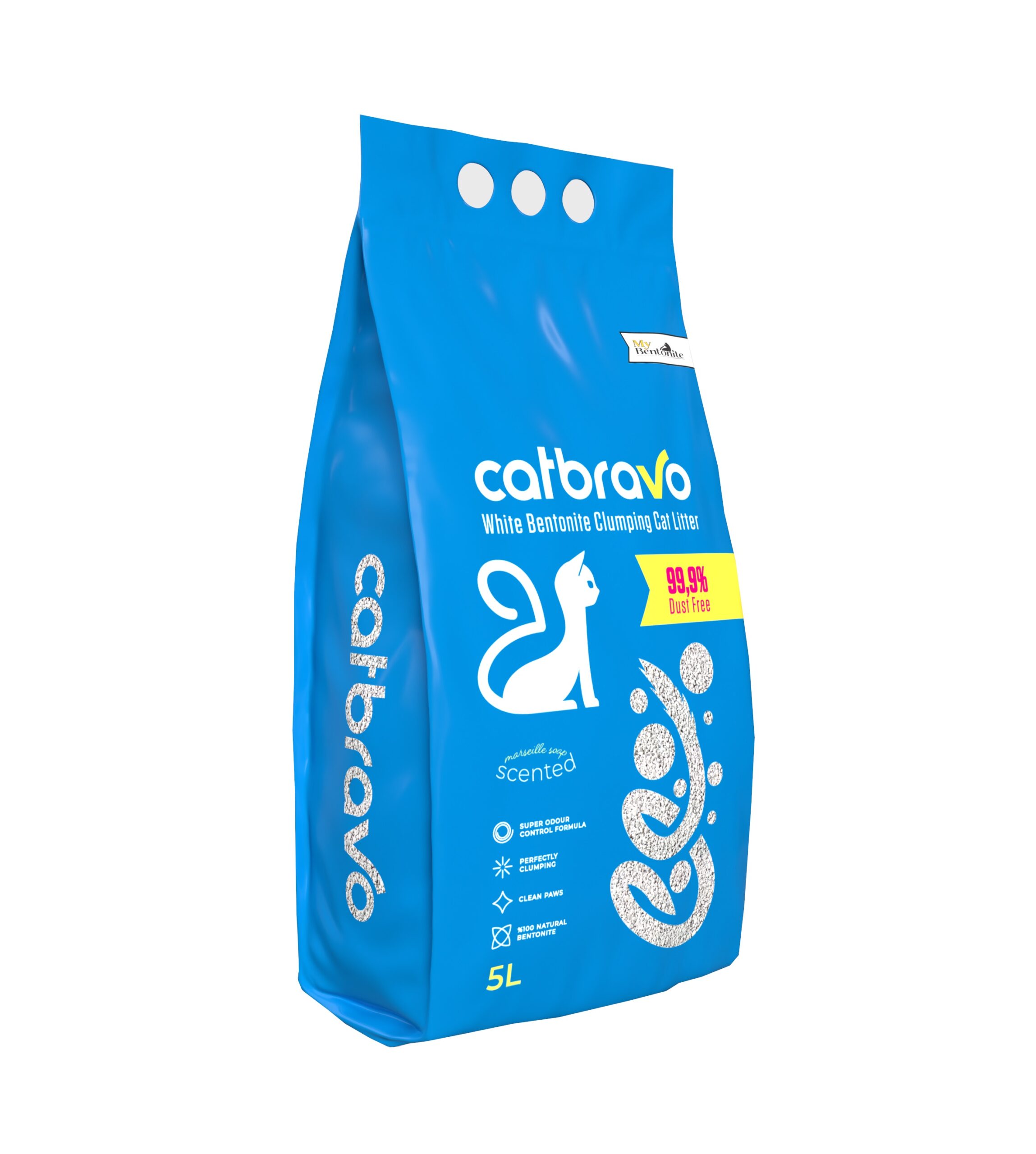 CAT BRAVO lettiera bentonite Sapone di Marsiglia lt. 5