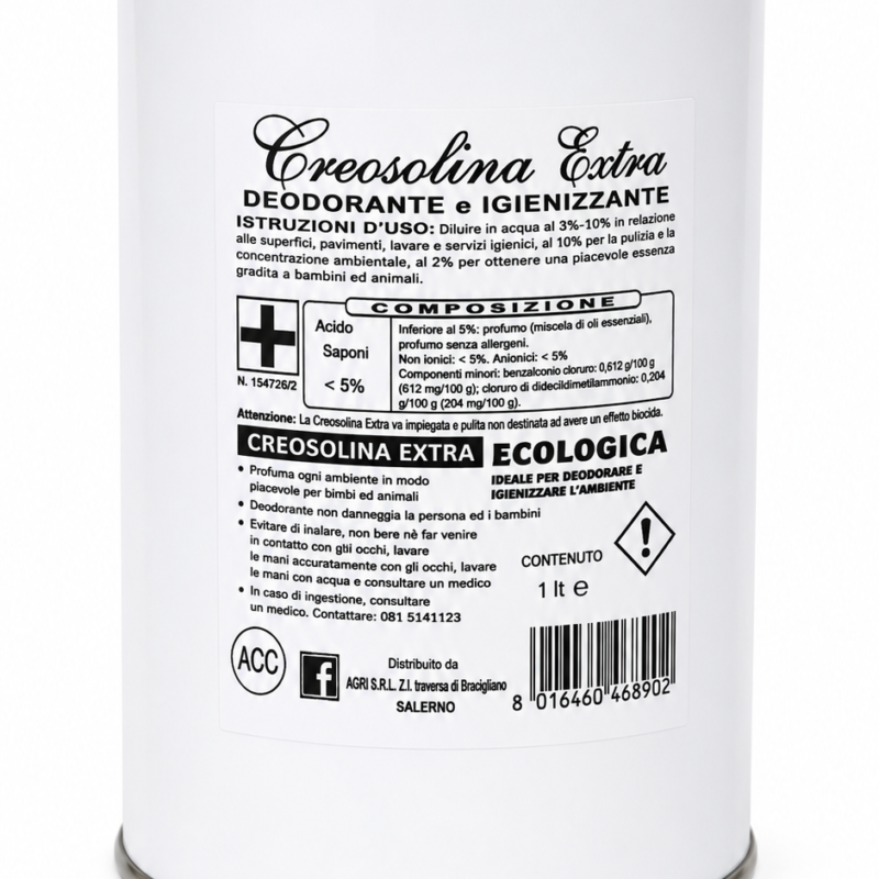 Creosolina Extra Ecologica 1L – Deodorante e Igienizzante Ambienti