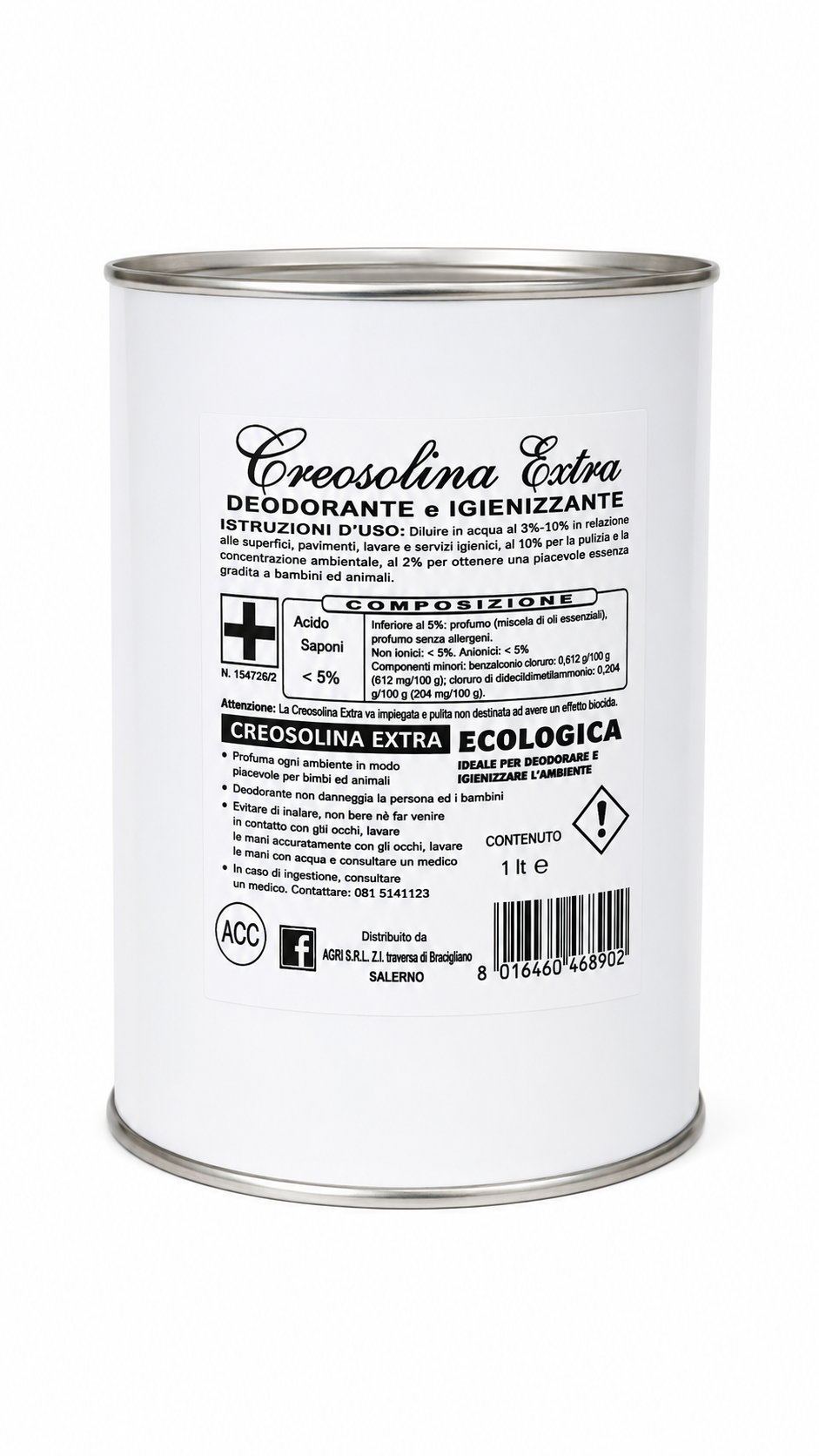 Creosolina Extra Ecologica 1L – Deodorante e Igienizzante Ambienti